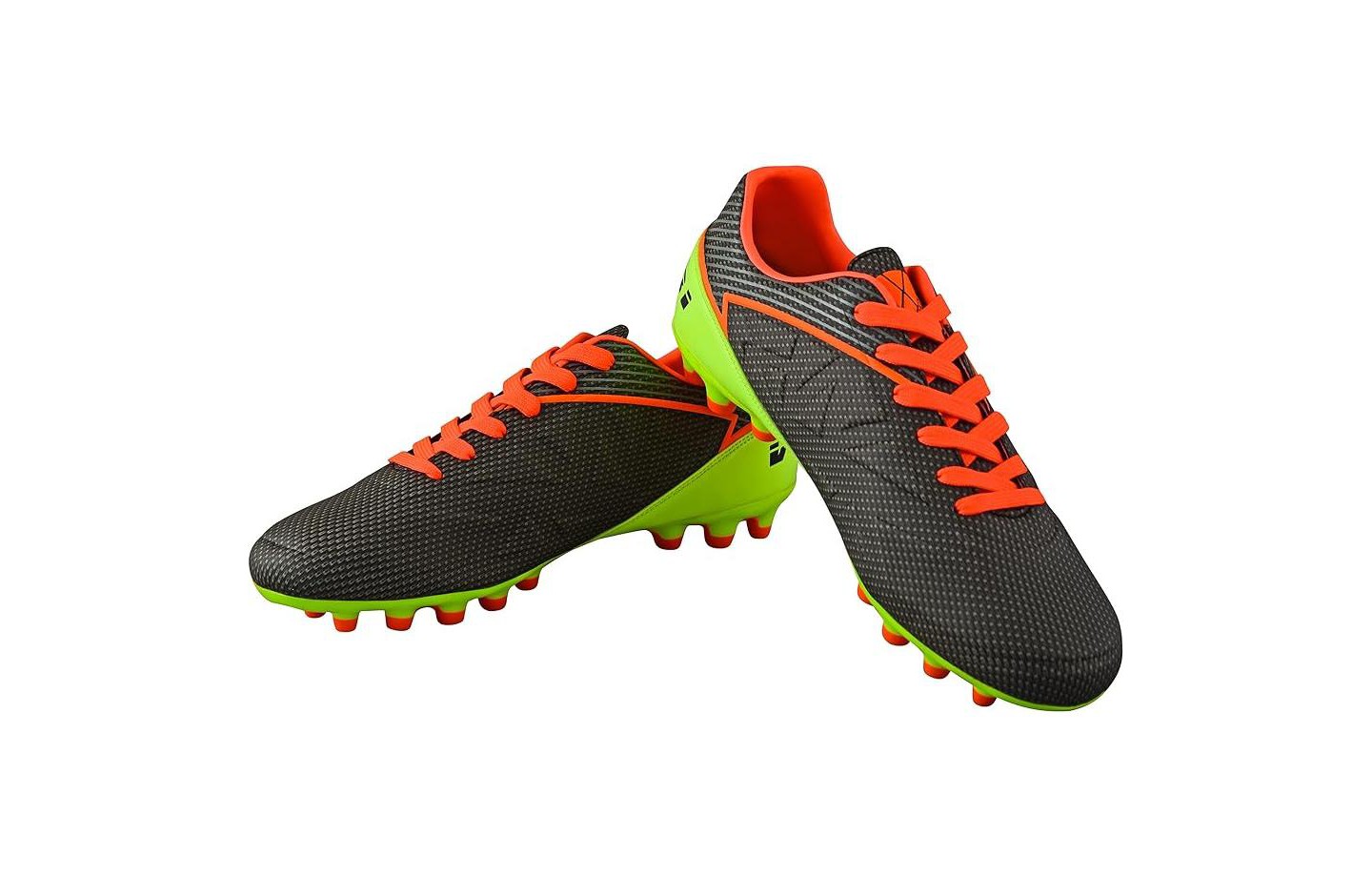 Мужские кроссовки Vizari Rio Firm Ground Soccer Shoes - Black/Neon Lime, цвет: Чёрный — фото 2