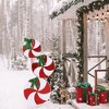 LuxenHome 5.5-Ft Peppermint Candy Christmas Red and White Lights Holiday Decoration, Indoor and Outdoor Multicolored - 4 of 4