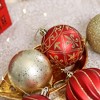 35pc Charming Set of Red and Gold Color Ornament Baubles, Christmas Tree Set| OrnamentallyYou - 3 of 4