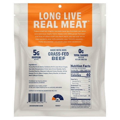 Archer Jerky Sweet BBQ Mini Meat Sticks - 4oz/8ct