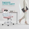 ALEXOUN Mesh Rolling Task and Office Chairs with Flip-up Arms  & Wheels,Comfortable Lumbar Support,Comfy for Home,Bedroom,Study,Student, - 2 of 4