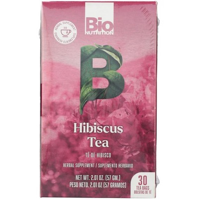Bio Nutrition Hibiscus Tea - 30 ct