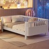 5 Inch Platform Beds,Pine Bed Frame,Full Bed With Rails,Brown Full Size Wood Platform Bed-Cuddlewood - 2 of 4