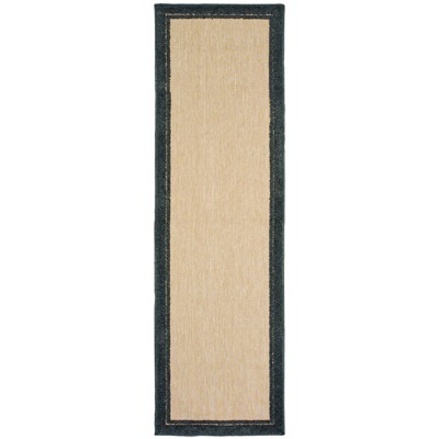Oriental Weavers Cayman 5594K Sand/ Charcoal Indoor/Outdoor Area Rug - 2'3" x 7'6"