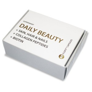 SuperSmart Daily Beauty - with Verisol Collagen Peptides, Hyaluronic Acid, Soluble Keratin, Biotin | Non-GMO & Gluten Free - 60 Flofit Capsules - 1 of 1