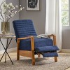 Lyngins Modern Wood Hand Recliner Chair with High Back & Footrest,Accent Club Chair for Living Room,Bedroom - 2 of 4