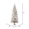 Vickerman Flocked Pacific Pencil Pine Artificial Christmas Tree - image 3 of 4