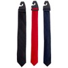 Juvale 100 Pack Plastic Tie Hangers for Men, Closet, Standard Size Retail Hangers for Necktie Display, Black, 2 x 2.8 In - 4 of 4
