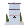 Bethany Lowe 12.75 In Peppermint Bakery Shoppe Christmas Building Bottle Brush Trees Village Buildings - 2 of 3