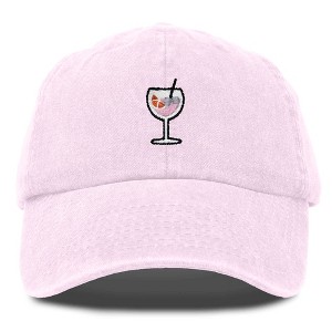 Dalix Spritz Cocktail Embroidered Cap Cotton Baseball Cute Cool Dad Hat Womens - 1 of 4