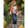 It's Pumpkin Season Patched Jeans Set Mia Belle Girls - 3 of 4
