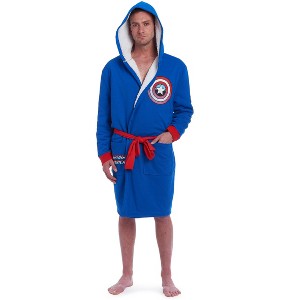 Marvel Avengers French Terry Long Sleeve Pajama Sleep Robe - 1 of 4