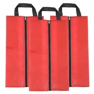 Unique Bargains Waterproof Outdoor Travel Portable Shoes Bag with Zipper 3 Pcs - 1 of 4