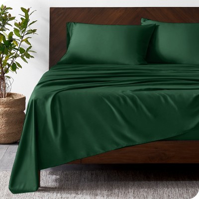 Forest Green Twin XL Bamboo Deep Pocket Sheet Set