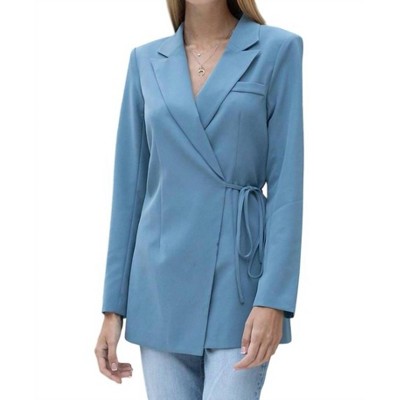 Women's Wrap Front Blazer - EN CREME