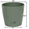 10" Round Self-Watering Indoor/Outdoor Bamboo Plant Pot - 2 of 4