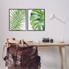 Stupell Industries Minimal Tropical Green Palms 2pc Framed Giclee Art Set - 2 of 4