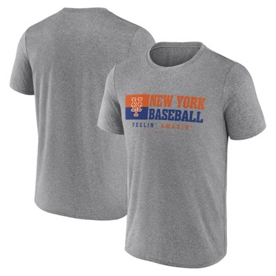 MLB New York Mets Men's Gray Short Sleeve T-Shirt