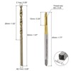 Unique Bargains 6542 High Speed Steel Metric Spiral Point Thread Tap and Twist Drill Bit Sets 4 Pcs - 2 of 4