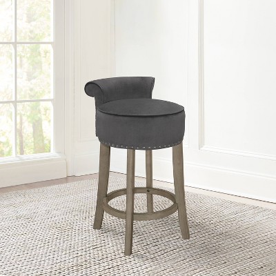 Lena Wood Counter Height Barstool Aged Gray - Hillsdale Furniture