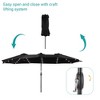 Sonkuki 15x9ft LED Double-Sided Patio Market Umbrella Aluminum Large Canopy - 4 of 4