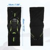 Unique Bargains 2pcs Compression Knee Braces EVA Padded Leg Sleeves Protector Nylon Black Size L - image 2 of 3