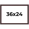 PosterPalooza | Linear Brown Picture Frame - UV Acrylic, Backing Board, Hanging Hardware Included - 2 of 4