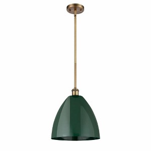 Plymouth Dome - 1 Light Stem Hung Pendant In Industrial Style-12.75 Inches Tall and 12 Inches Wide - 1 of 1