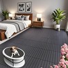 Chic Crate-24Pcs Dark Gray DIY Interlocking Terrace Deck Tiles – Easy Install | Indoor/Outdoor Poolside | DARK GRAY - 3 of 4
