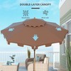 NicBex 9FT Patio Umbrella with Tilt & Crank,8-Rib Double Layer Outdoor Market Umbrella,Outdoor Patio Table Umbrella for Pool,Deck & Garden - 4 of 4