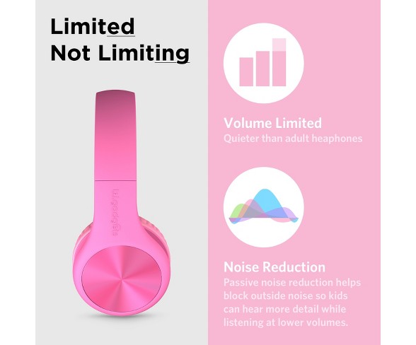 LilGadgets Connect+ PRO Kids Wired Headphones - Pink