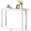 Kings Brand Furniture Russel Console Table - Modern Entryway Sofa Table, Behind The Couch, Hallway, Living Room - 2 of 4