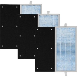 Nispira MS18 Filter Replacement for Membrane Solutions Tower Air Purifier Tower 4-in-1, Compatible Replacement, 3 Pack - 1 of 4