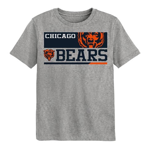 Nfl Chicago Bears Boys Short Sleeve Poly Heather Gray T shirt M Target