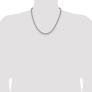 Chisel Stainless Steel Polished 3.5mm 20" Elongated Round Box Chain Necklace - 1 of 4