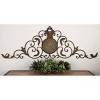 Metal Scroll Wall Decor with Embossed Details Gold - Olivia & May: Rustic Iron Artwork, Arched Design - 2 of 4