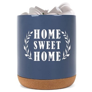 Elanze Designs Home Sweet Home Navy Blue X-Large Cork Bottom, Kitchen Counter, Ceramic Stoneware, Coffee, Tea and Hot Chocolate, Machine Brewing, K - 1 of 1