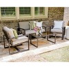 Leisure Made Jasper 4pc Aluminum Seating in Tan Fabric - 2 of 4