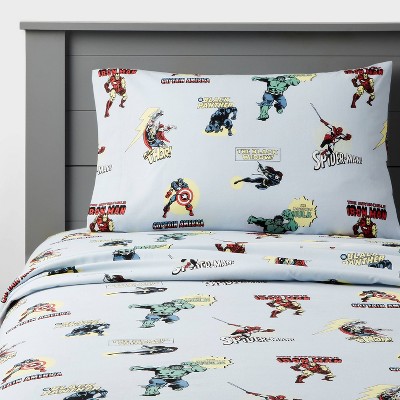 Marvel Characters Kids' Sheet Set - The Marvel Collection by Pillowfort™