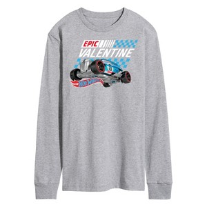 Men's - Hot Wheels - Valentine's Epic Long Sleeve Graphic T-Shirt - 1 of 4