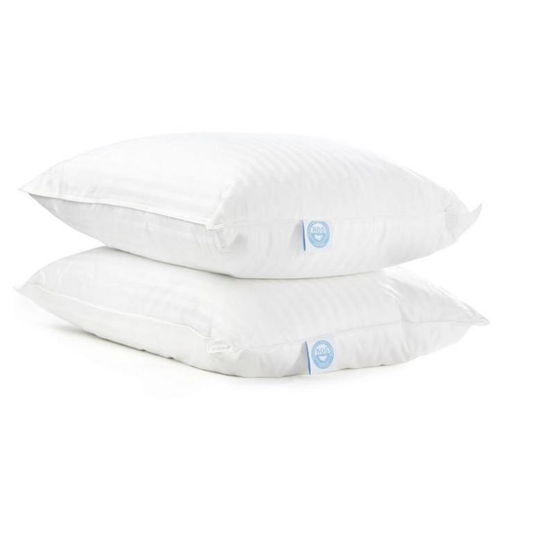 Continental Bedding 10% White Goose Down 90% Feather Pillow Down Pillows Set of 2, 1 of 2