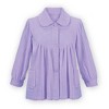 Collections Etc Soft Fleece Button Down Night Shirt with Pockets - Comfy Flattering Fit Over Pajamas or Nightgown - 2 of 4