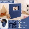 Kids Couch for Toddlers and Kids Foam Play Sofa Set with Detachable Cushions Convertible Soft Couch for Reading Playing and Sleeping - 2 of 4