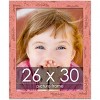 PosterPalooza | Shabby Chic Pink Picture Frame - UV Acrylic, Foam Board Backing, Hanging Hardware - 2 of 4
