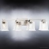 Urban Ambiance Luxury Craftsman Bath Light 7''H x 27.875''W,  Brushed Nickel Finish,  Houston Collection, UHP4293 - 4 of 4