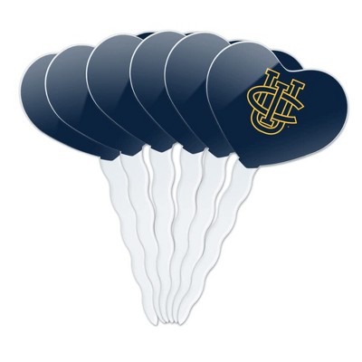 UC Irvine Primary Logo Heart Love Cupcake Picks Toppers Decoration Set of 6