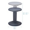 ECR4Kids SitWell Wobble Stool, Adjustable Height - 2 of 4