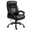 Executive Office Chair with Wide Seat, Computer Desk Chair with High Back PU Leather Ergonomic Upholstery, Adjustable Height and Swivel Wheels - 4 of 4
