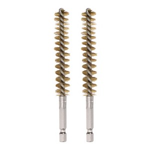 Unique Bargains Sturdy Wear-resistant 1/4" Hex Shank Handle Cleaning Brass Bore Brush - 1 of 4