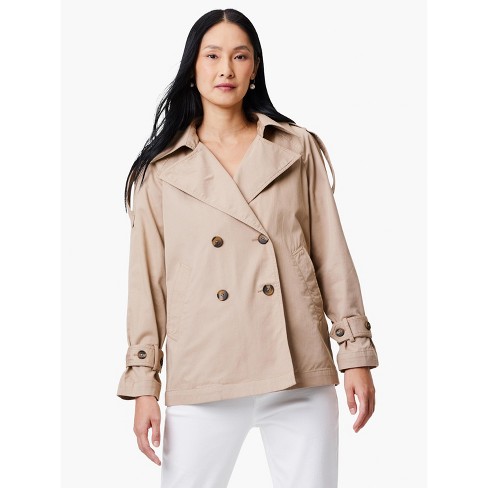 Trench court beige online femme